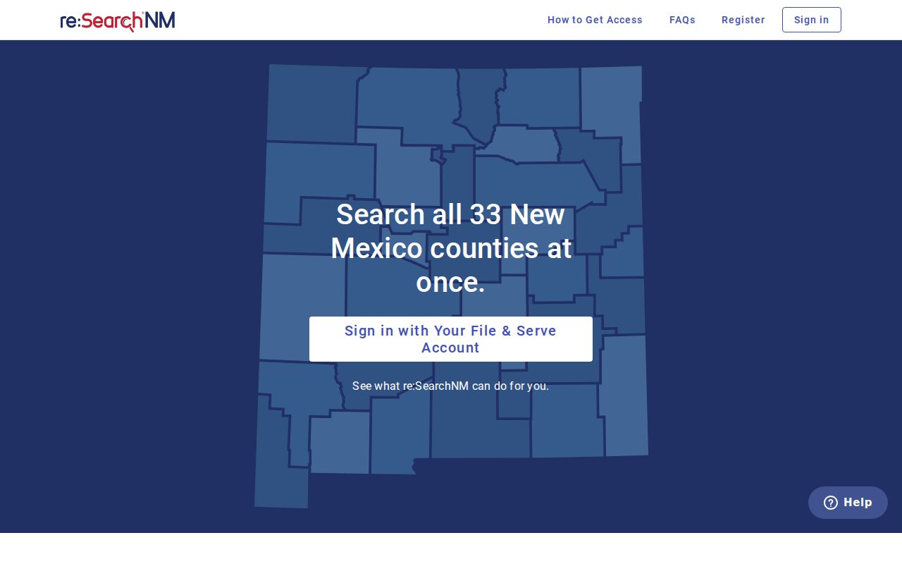 Curry County criminal case document access through re Search NM